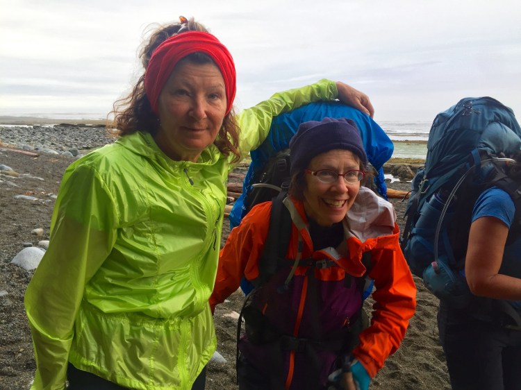 Colleen and Connie -- near the end of the trail